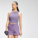 MP Women's Essential Cropped Rib Vest - Smokey Purple - S