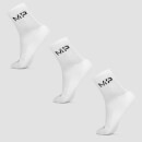 MP Women's Crew Socks - White (3 Pack) - UK 3-6