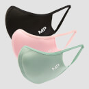 MP Curve Mask (3 Pack) - Black/Geranium Pink/Butterfly Green - S/M