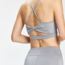 MP Women's Composure Twist Back Sports Bra - Chrome Marl  - XXS