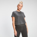 MP Women's Training Cropped T-Shirt - Washed Black  - XXS