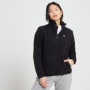 Felpa con cerniera 1/4 in pile MP Essentials da donna - Nera - XXS