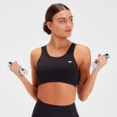 MP Women's Sculpt Laser Cut Sports Bra - Black  - S