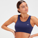 MP Women's Sculpt Laser Cut Sports Bra - Navy  - S