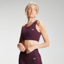 MP Women's Sculpt Laser Cut Sports Bra - Port  - XXS