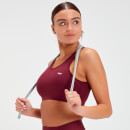 MP Women's Sculpt Laser Cut Sports Bra - Port  - S