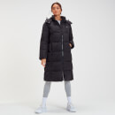 MP Women's Outerwear Longline Puffer Jacket - Black - XS