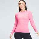 MP Women's Performance Long Sleeve Training T-Shirt - Candyfloss Marl with White Fleck - M