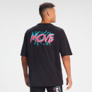 T-Shirt oversize vintage MP Move Uomo - Nera   - XXS