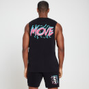 Canotta vintage giromanica ampio MP Move Uomo - Nera   - XXS