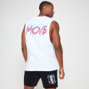 Canotta vintage giromanica ampio MP Move Uomo - Bianca   - XS