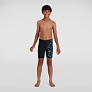 Boy's Boom Logo Allover V Cut Jammer Black