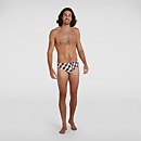 Slip de bain Homme 8 cm Allover Rouge