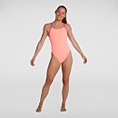 Maillot de bain Femme Uni Nœud au dos Rose