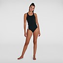 Women's Boom Logo Splice Muscleback Swimsuit Black
