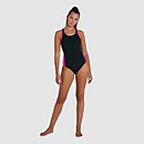 Women's Boom Logo Splice Muscleback Swimsuit Black