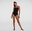 Damen Dive Thinstrap Muscleback Badeanzug in Schwarz