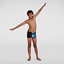 Jungen Digital Placement Aquashorts in Schwarz