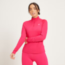 Maglia sportiva con cerniera 1/4 slim fit MP da donna - Magenta - XXS
