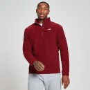 Pile con cerniera 1/4 MP Rest Day da uomo - Scarlatto - S