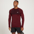 Maglia a maniche lunghe MP Essential Seamless da uomo - Scarlatto mélange - XS