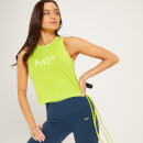 Canotta corta con scollo a vogatore MP Adapt da donna - Giallo acido - XXS