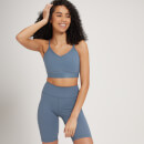 Reggiseno sportivo Strappy MP Power Ultra - Blu acciaio - XS