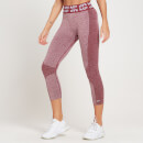 Leggings 3/4 Curve MP da donna - Ciliegia scuro - M