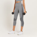 Leggings 3/4 vita alta Curve MP da donna - Grigio mélange - XL