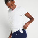 Top asimmetrico a maniche corte MP Composure da donna - Bianco - XXS