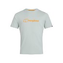 Men's Organic Big Colour Logo T-Shirt - Grey