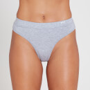 MP Women's Cotton Thong - Grey Marl - XS