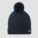 Berretto con pompon MP - Blu navy/Bianco
