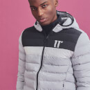 Men's Colour Block Space Jacket - Vapour Grey/Black/White