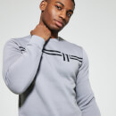 Men's Chest Stripe Sweatshirt - Silver/White