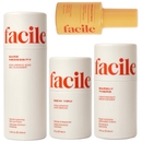 Facile Core Four Skincare System With Brighten Serum In Transparent