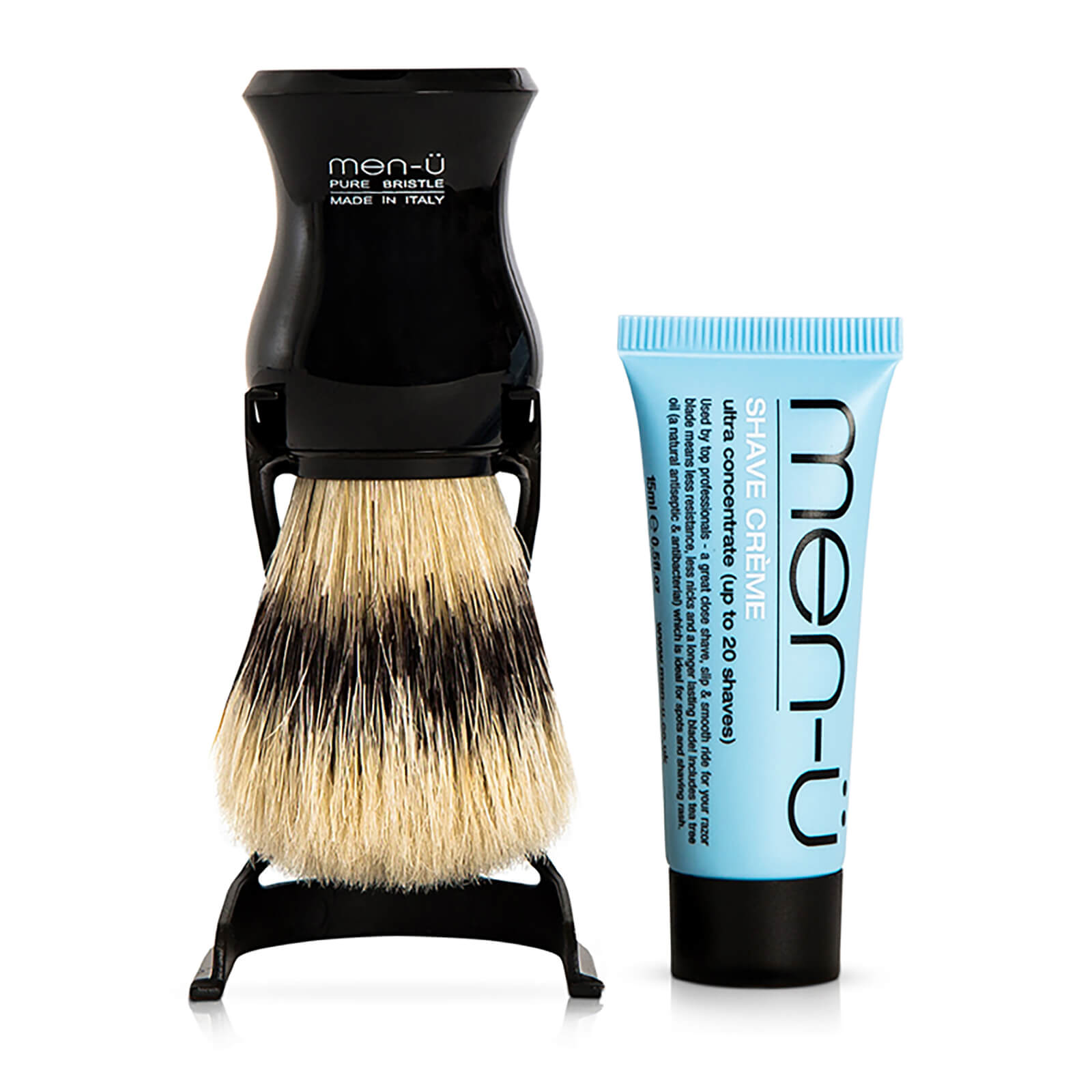 

men-ü Barbiere Shave Brush and Stand - Black