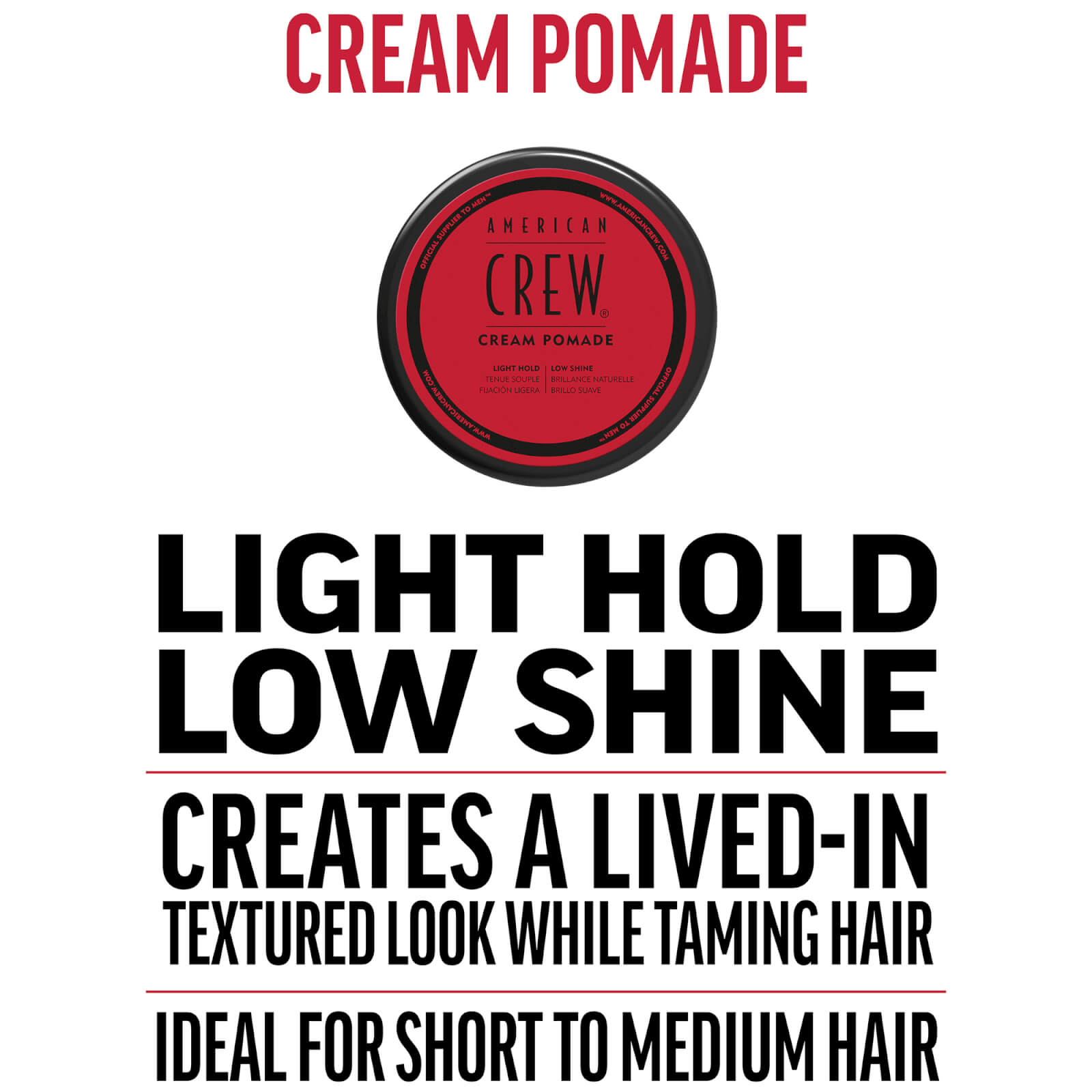 American Crew Cream Pomade 85g 3