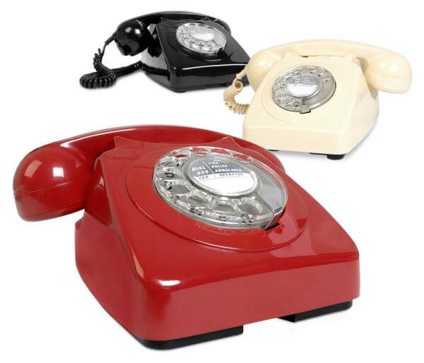 Image of Retro Telephones - One Size - Red
