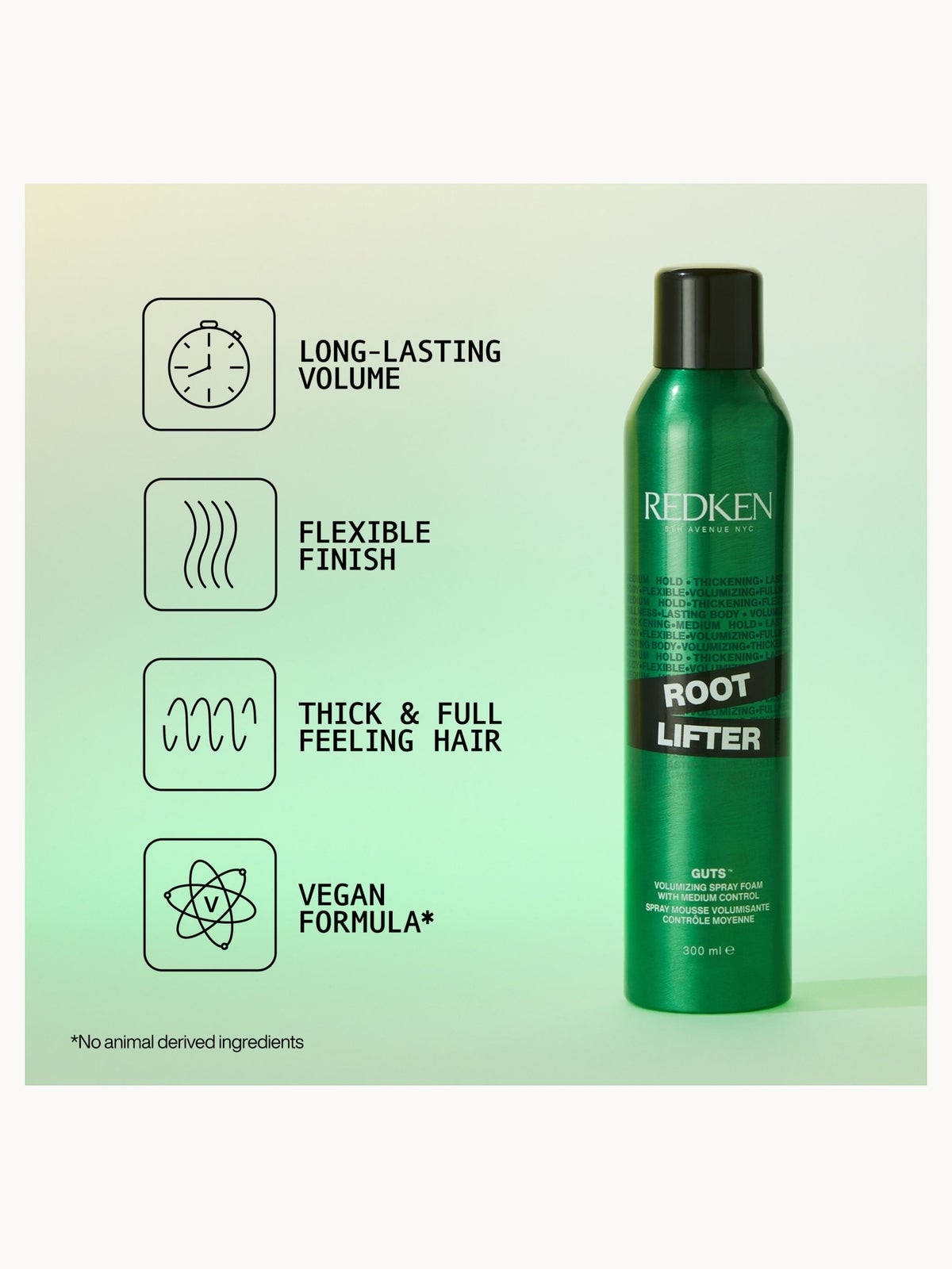 Redken Root Lifter Volumising Mousse Spray 300ml, photo 4