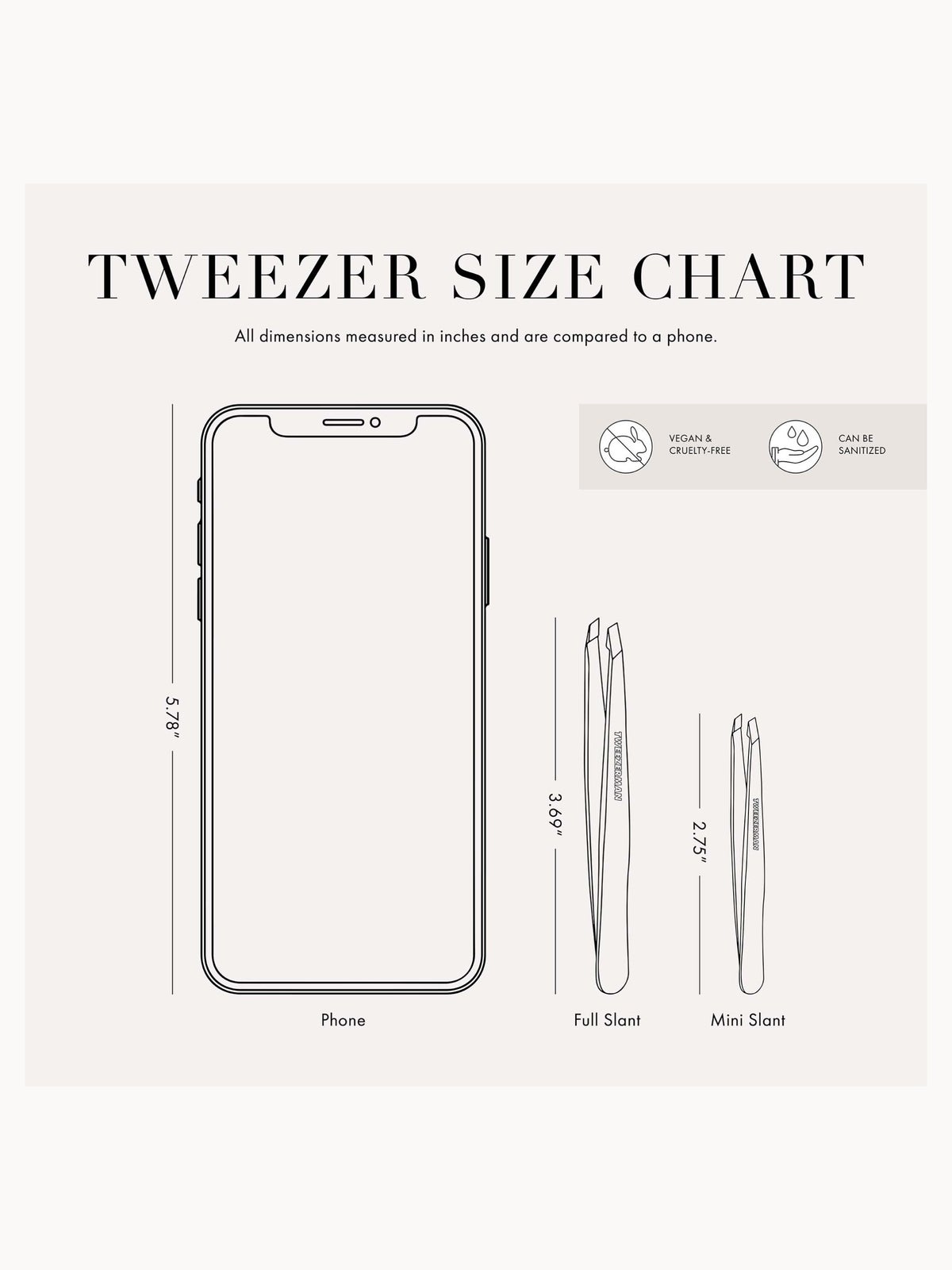 Tweezerman Mini Slant Tweezer - Classic Stainless 2