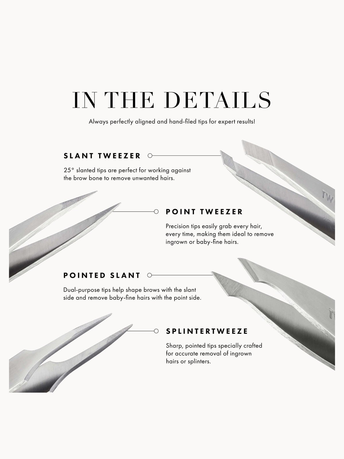 Tweezerman Deluxe Point Tweezer 1240R-R - Stainless Steel 2