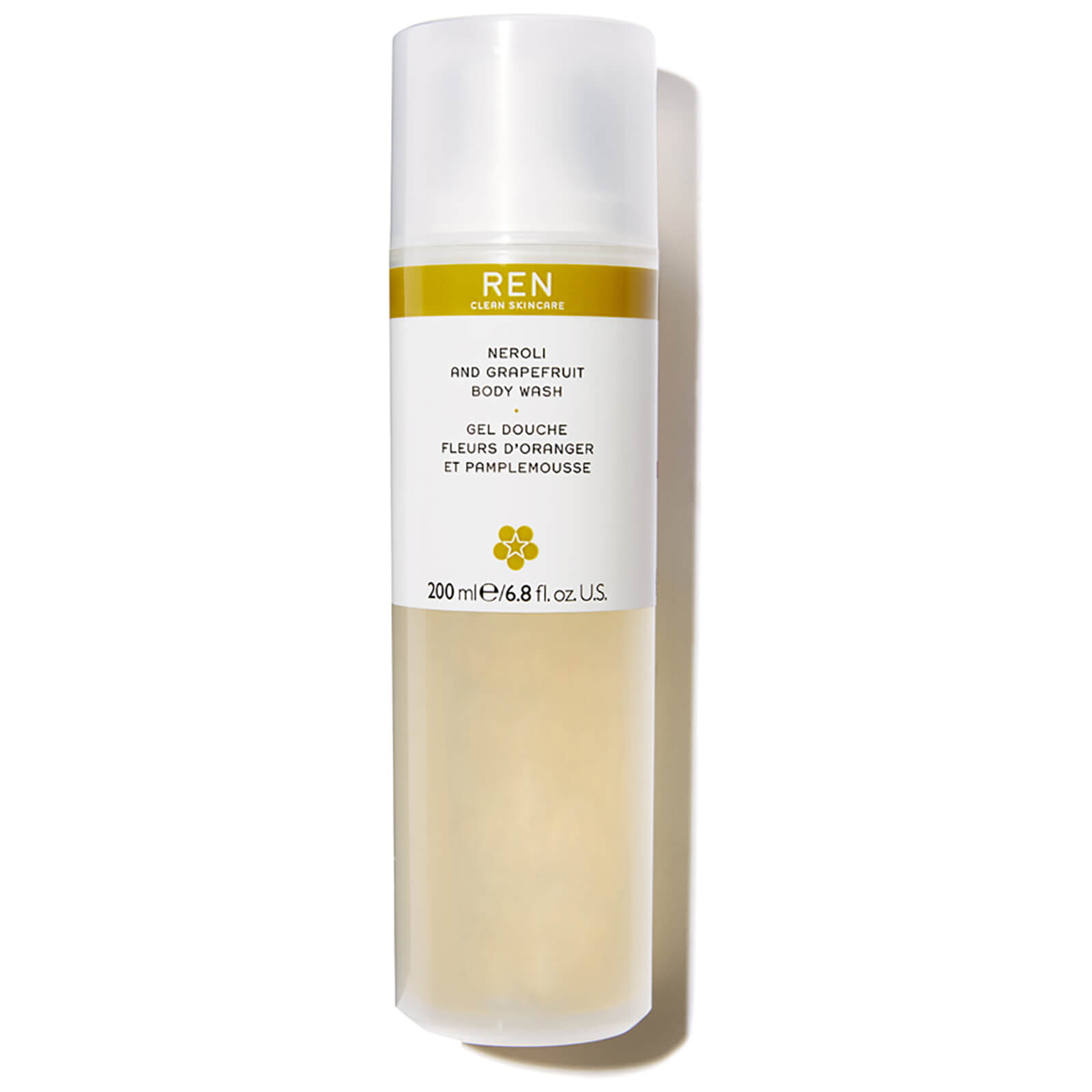 REN gel douche fleurs d&#39;oranger et pamplemousse (200ml)