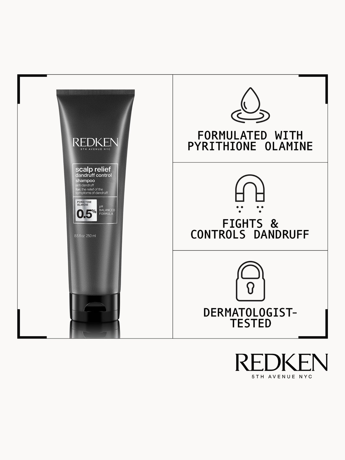 Redken Scalp Relief Dandruff Control Shampoo 250ml, photo 3