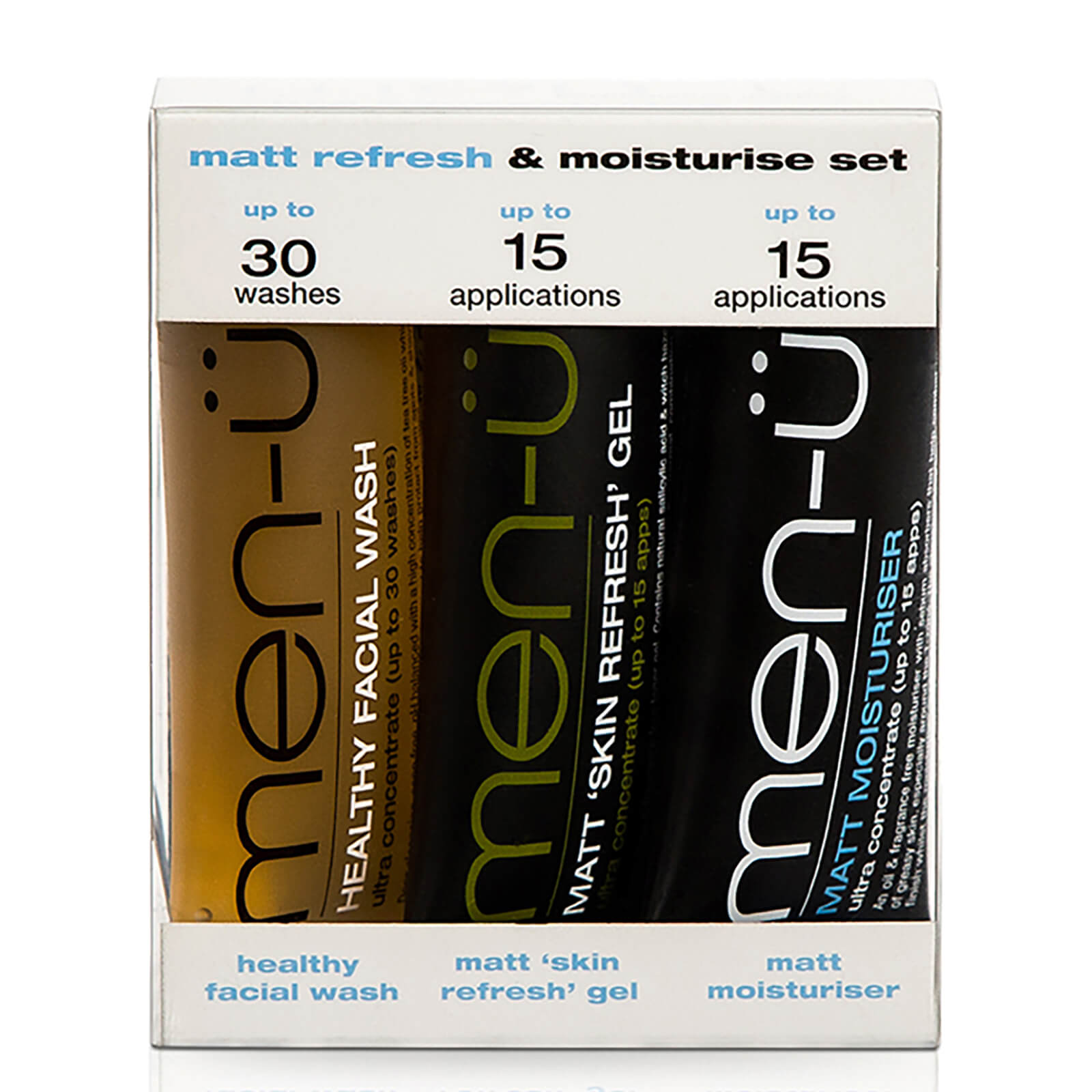 men-ü Matt Refresh and Moisturise Set - 15ml (3 Products)