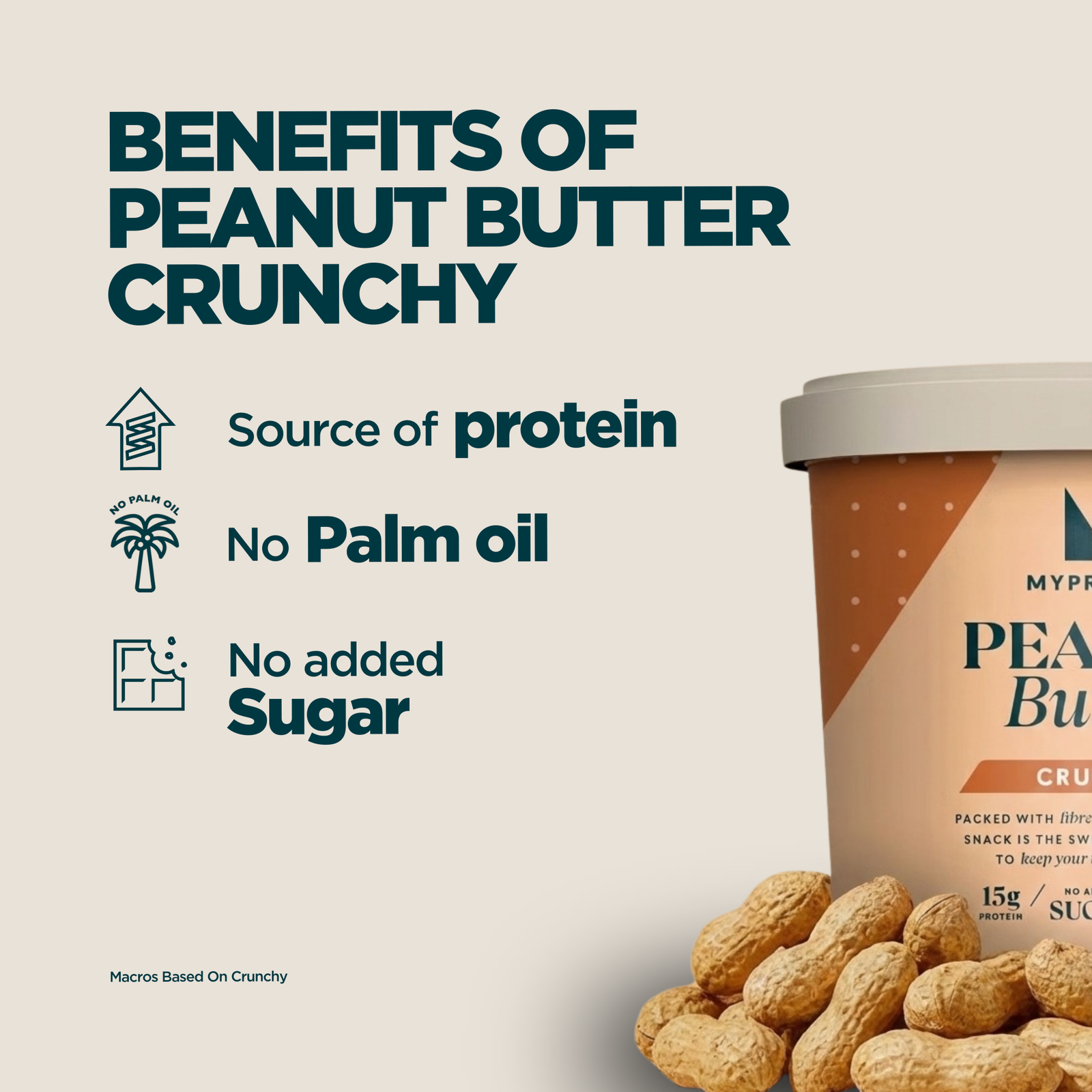 Myprotein All-Natural Peanut Butter - Original - Crunchy