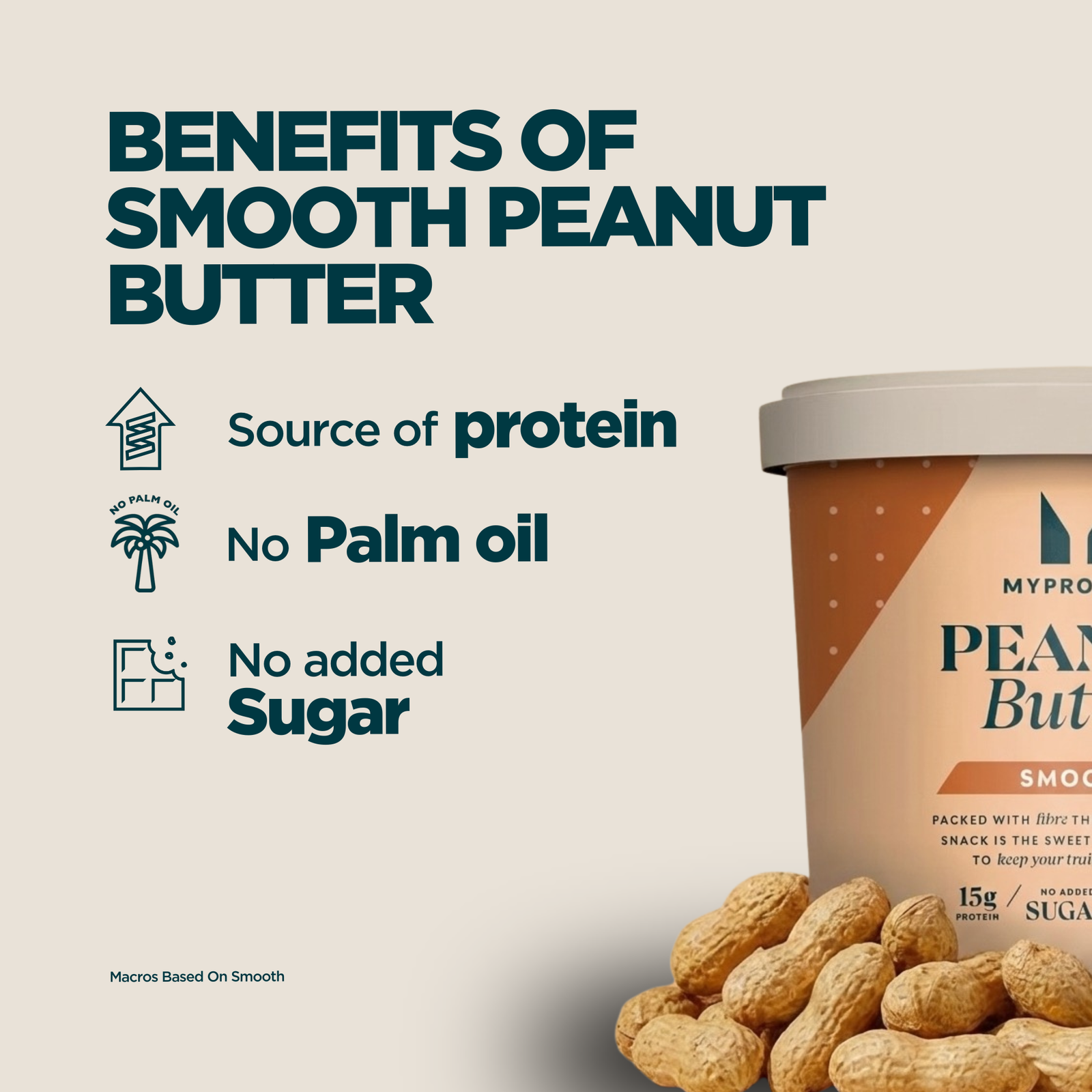 Myprotein All-Natural Peanut Butter - Original - Smooth