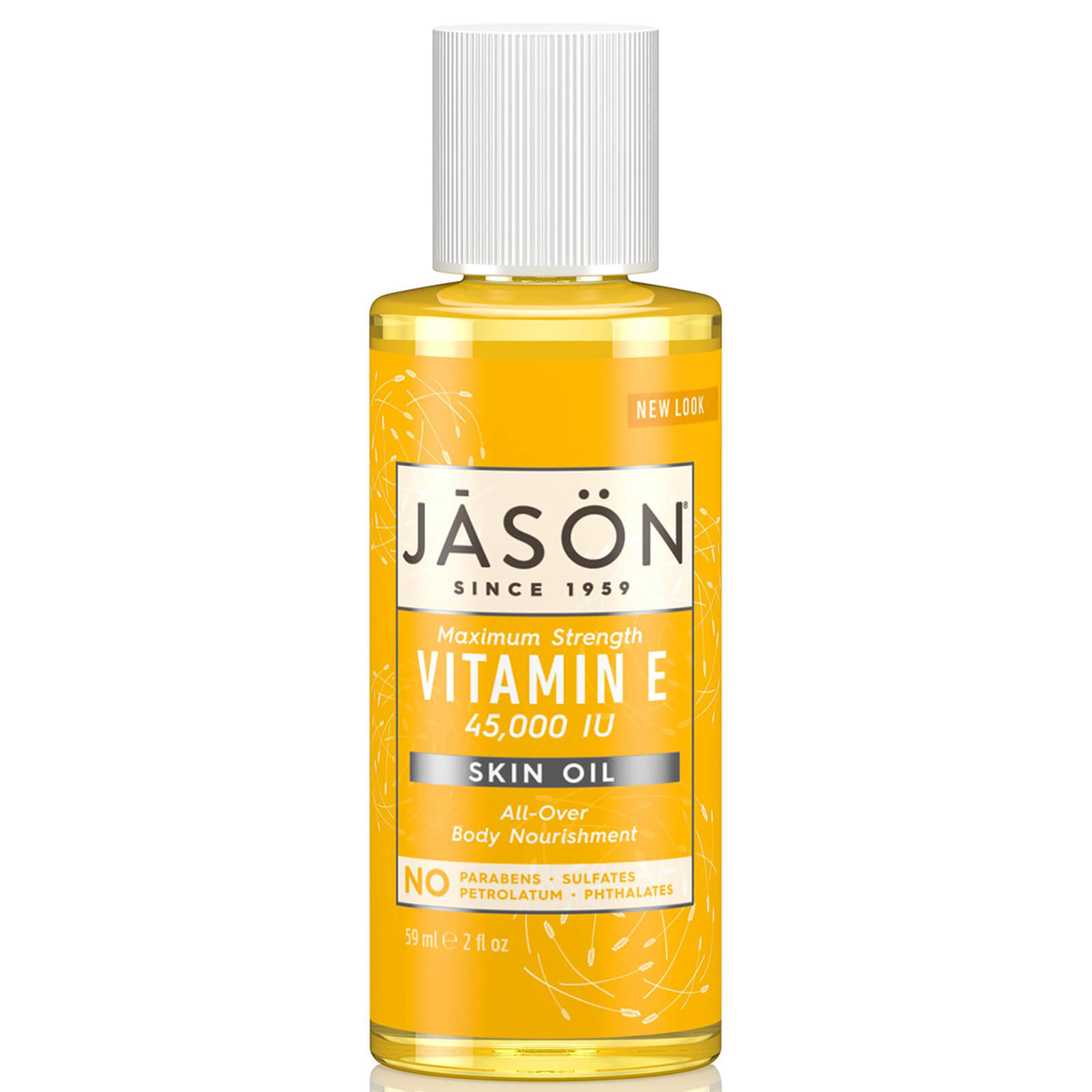 Óleo com Vitamina E 45 000 UI Maximum Strength da JASON 59 ml