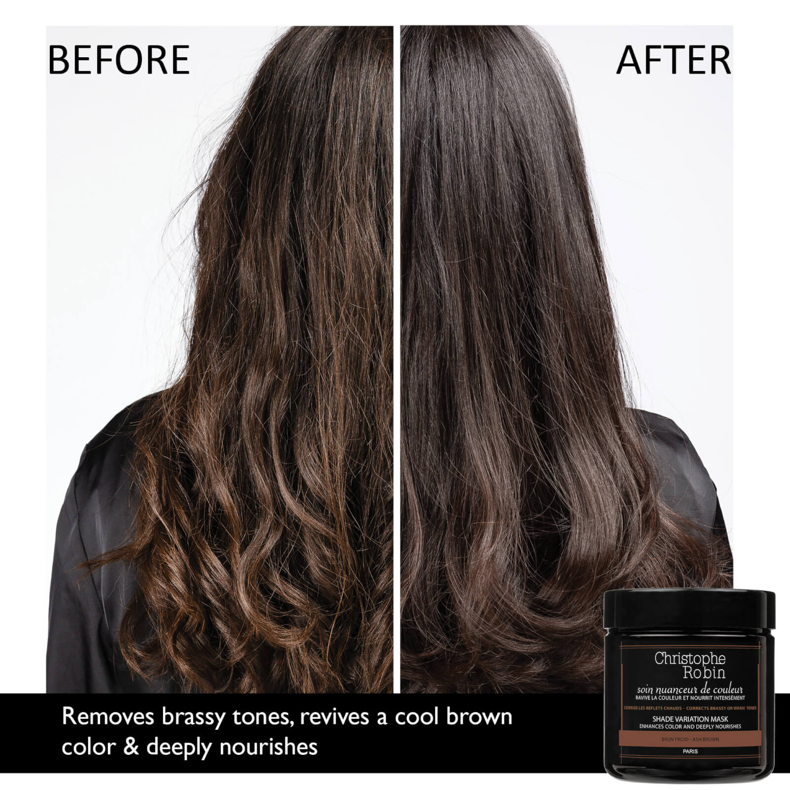 Christophe Robin Shade Variation Mask - Ash Brown (250ml) 3