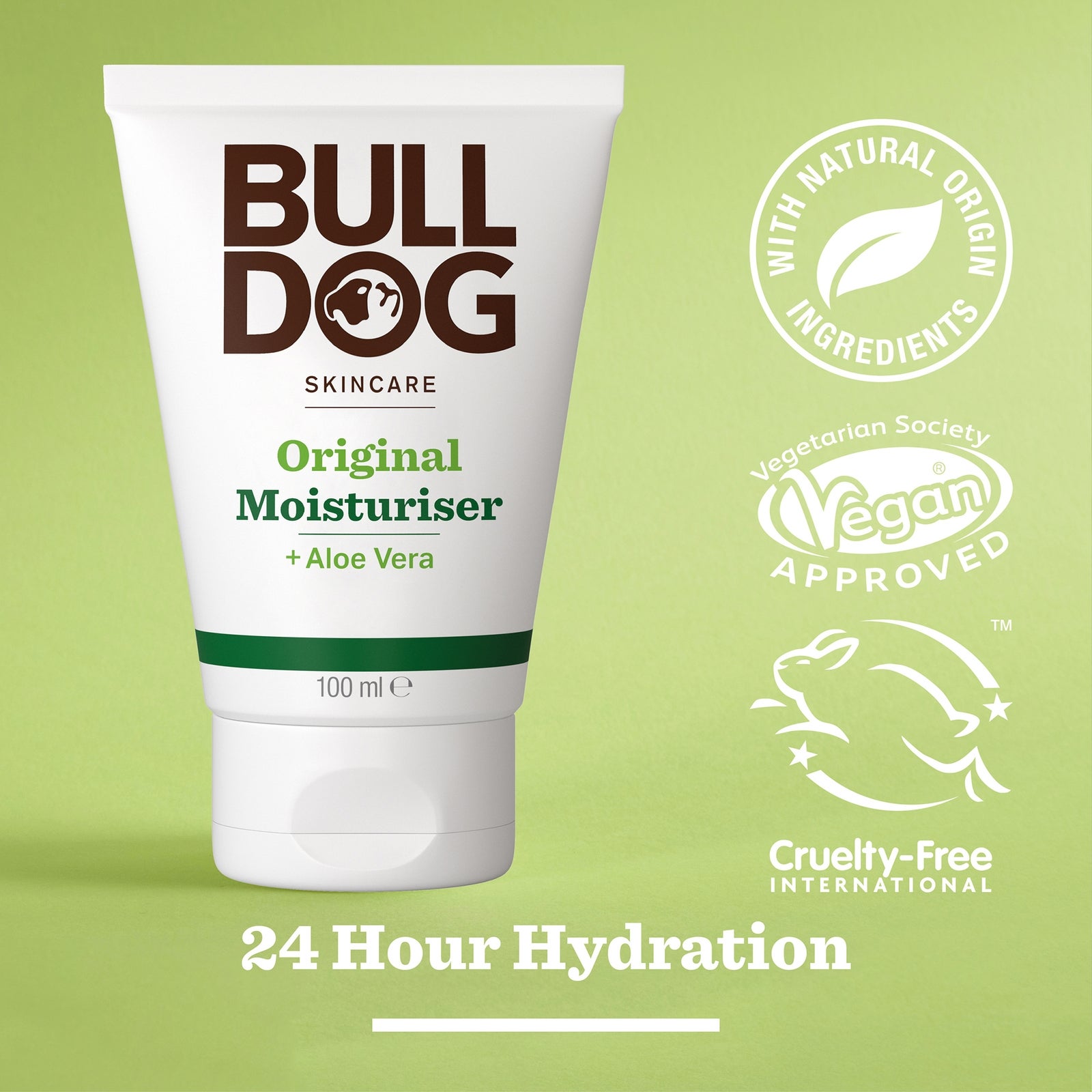 Bulldog Skincare Original Face Moisturiser For Men, Men's Cream, 100ml
